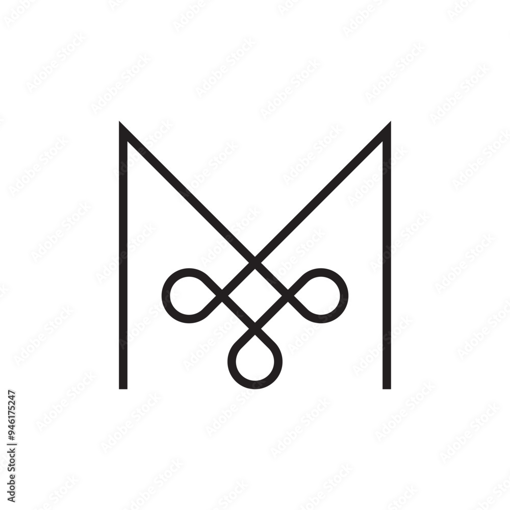 Letter m luxury minimal logo design Letter m luxury minimal logo design