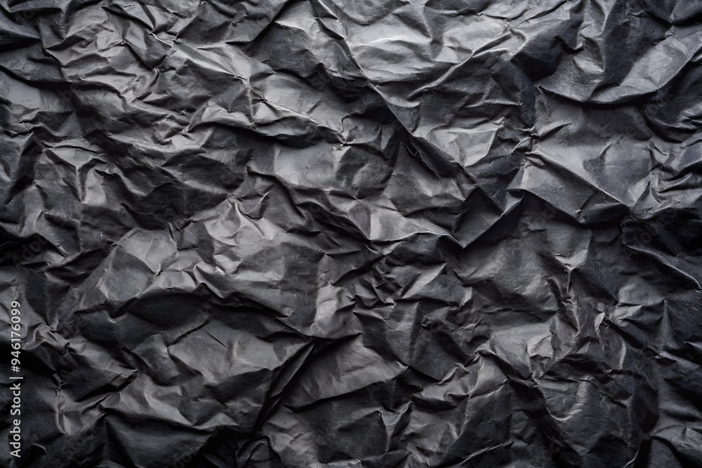 crumpled texture of black craft paper crumpled texture of black craft paper