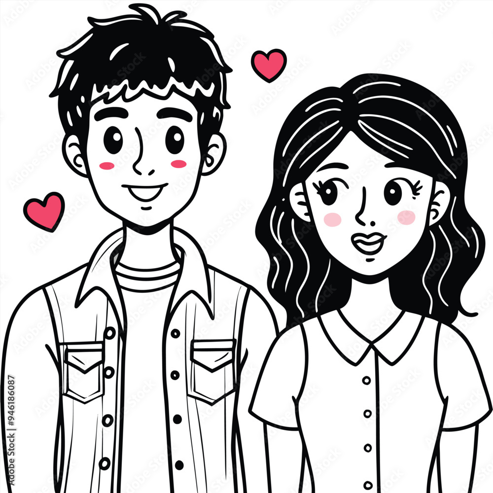 Boy and Girl Couple love Vector, Valentines Dya Special png illustration Boy and Girl Couple love Vector, Valentines Dya Special png illustration
