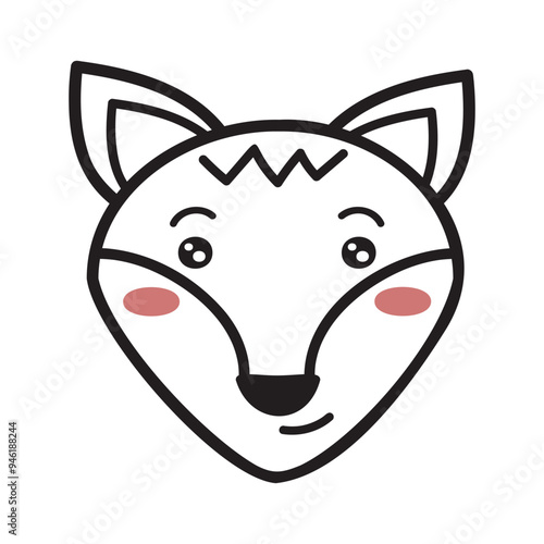 Kawaii Fox Doodle