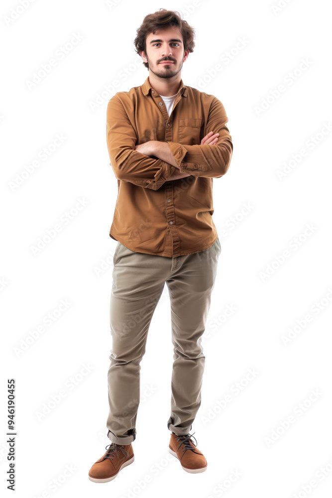 Casual Young Man in Warm Autumn Outfit Casual Young Man in Warm Autumn Outfit