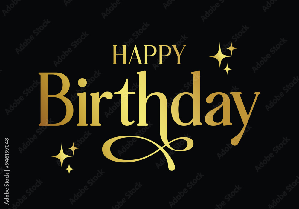 Obraz premium Happy birthday typo