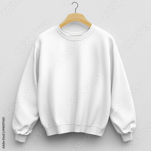 full selives simple white shirt mockup with simple background generated by AI