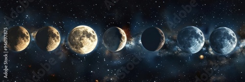 Lunar Phases and the Milky Way photo