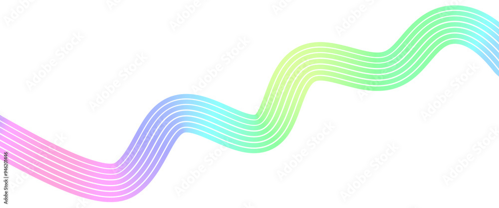Abstract Pastel Rainbow Gradient Wave Line PNG Abstract Pastel Rainbow Gradient Wave Line PNG
