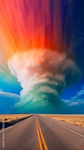 The aerial scenic view of the Appalachian Mountains in New Jersey, near by Delaware Water Gap.