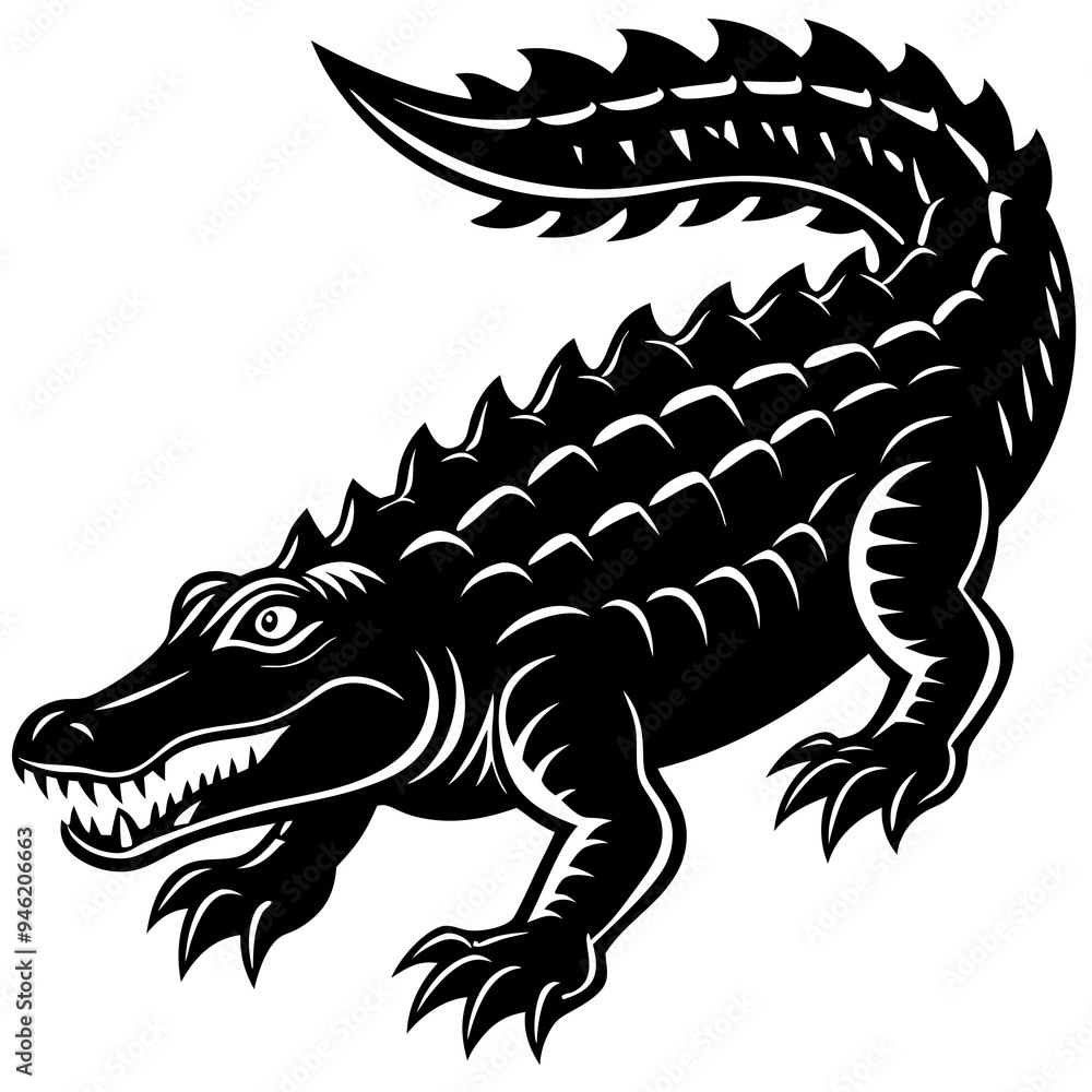 Obraz premium Animals silhouette vector image