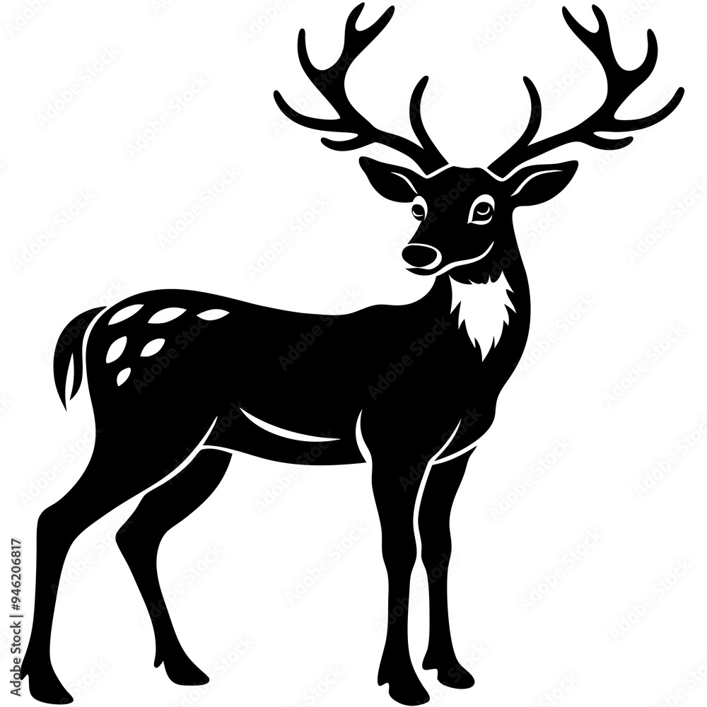 Animals silhouette vector image Animals silhouette vector image