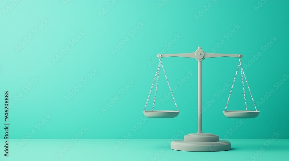 Power balance, scales weighing energy sources, 3D illustration Power balance, scales weighing energy sources, 3D illustration