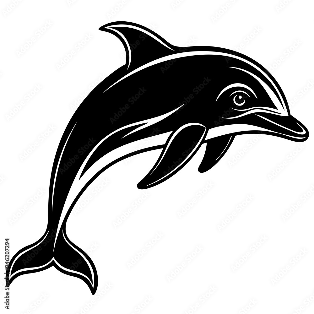 Obraz premium Animals silhouette vector image