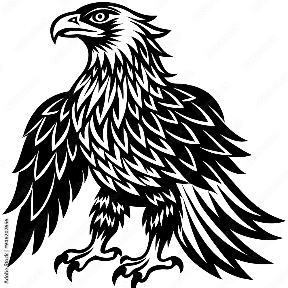 Obraz premium Animals silhouette vector image