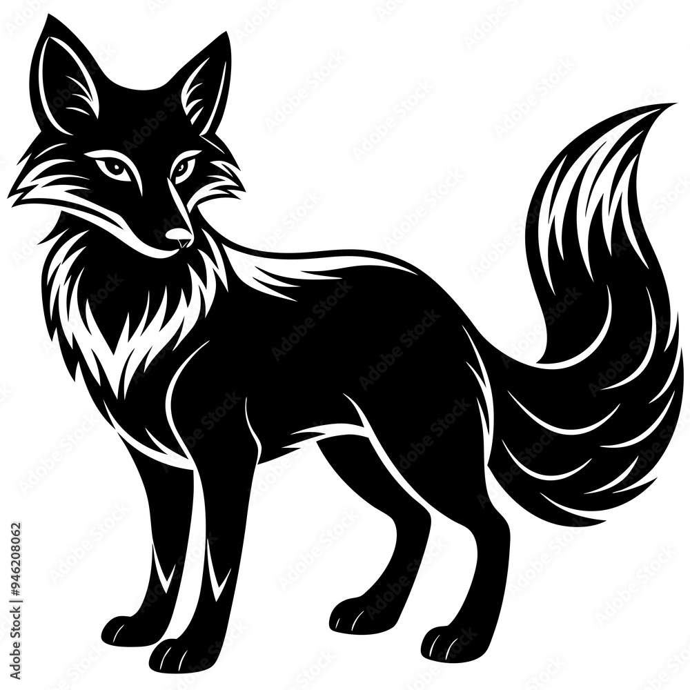 Animals silhouette vector image Animals silhouette vector image