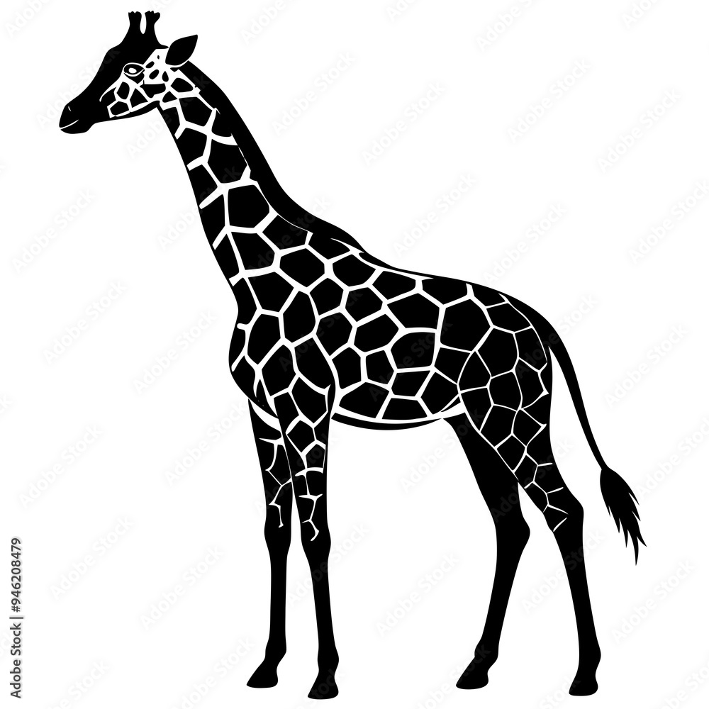 Naklejka premium Animals silhouette vector image