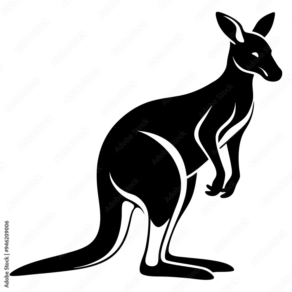 Animals silhouette vector image Animals silhouette vector image