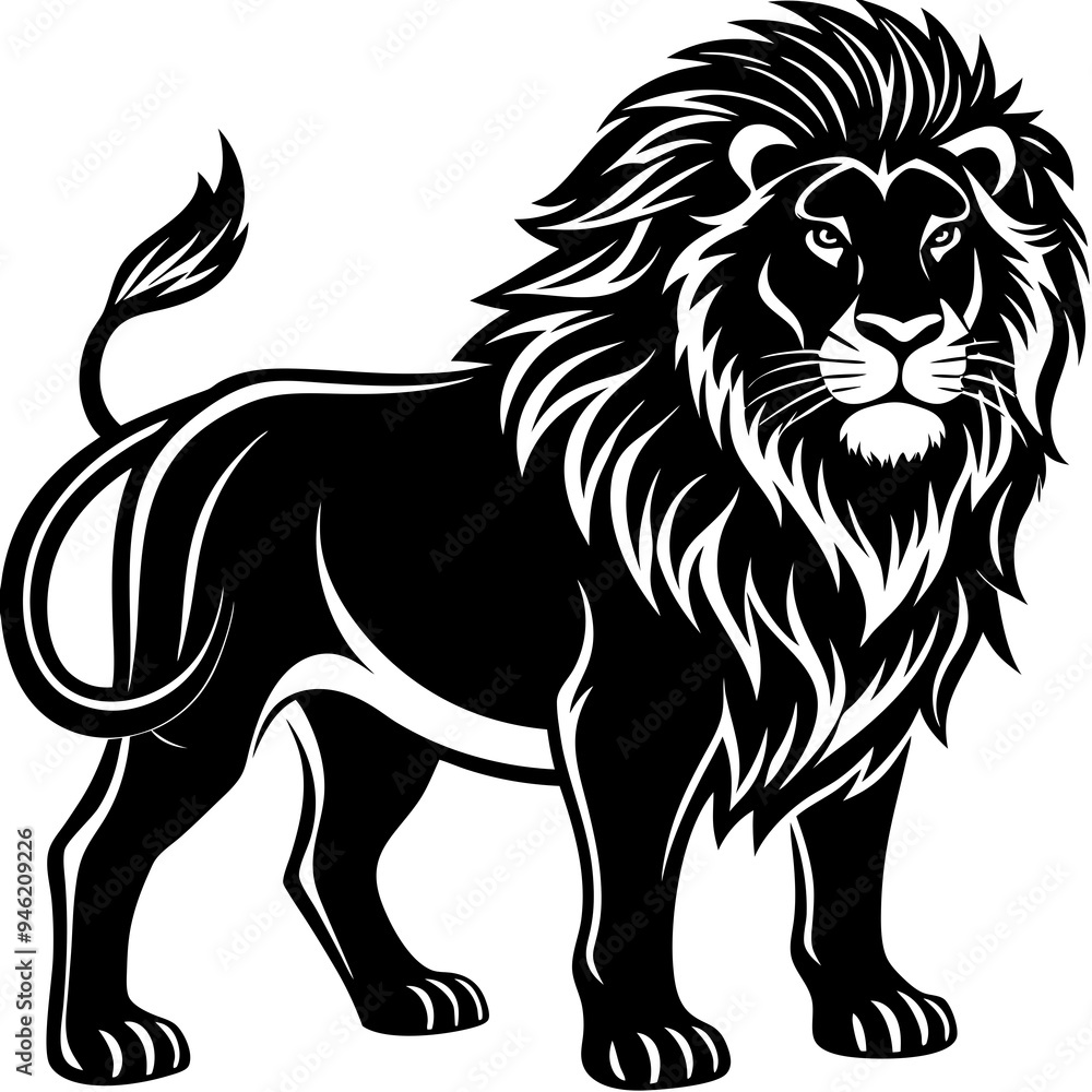 Fototapeta premium Animals silhouette vector image