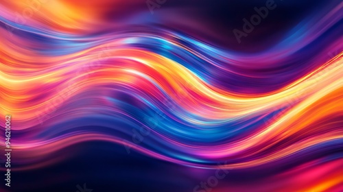 Abstract colorful waves background flowing in motion