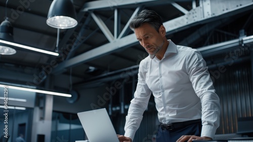 Wallpaper Mural The Businessman Using Laptop Torontodigital.ca