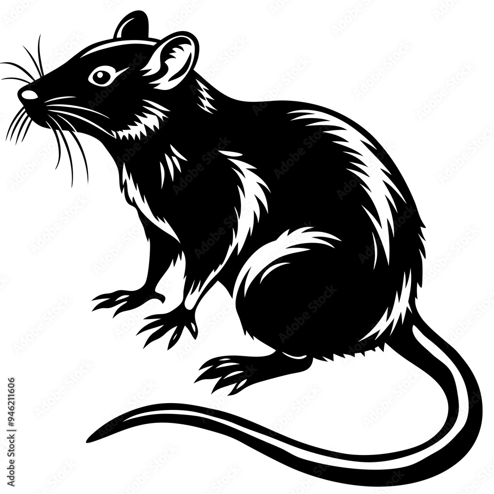 Obraz premium Animals silhouette vector image