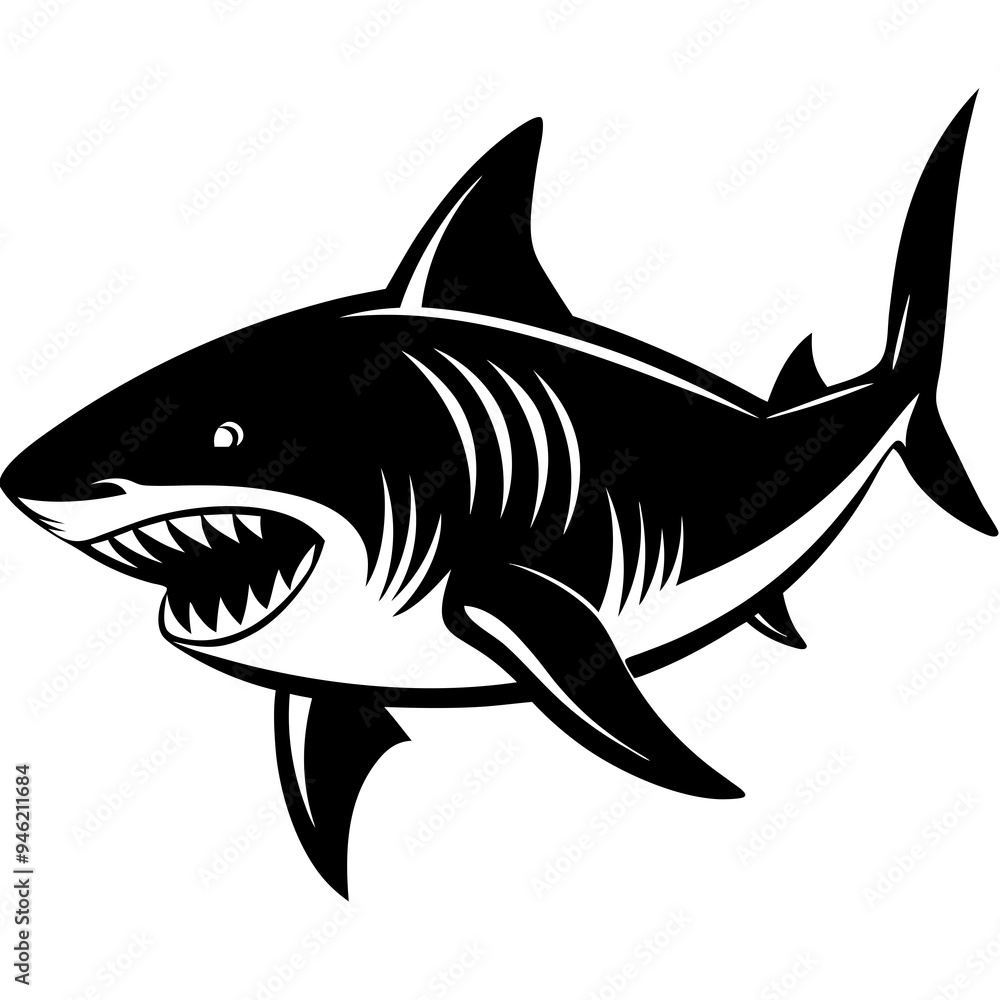 Obraz premium Animals silhouette vector image