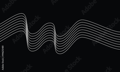 Abstract white lines background for business