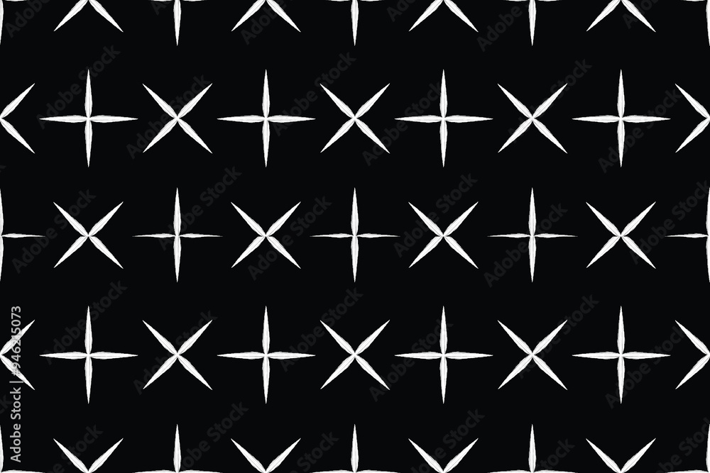 Ethnic Traditional ikat motif fabric pattern geometric style.Ikat embroidery Ethnic oriental pattern black background wallpaper. Abstract,vector,illustration.Texture,frame,decoration. Ethnic Traditional ikat motif fabric pattern geometric style.Ikat embroidery Ethnic oriental pattern black background wallpaper. Abstract,vector,illustration.Texture,frame,decoration.