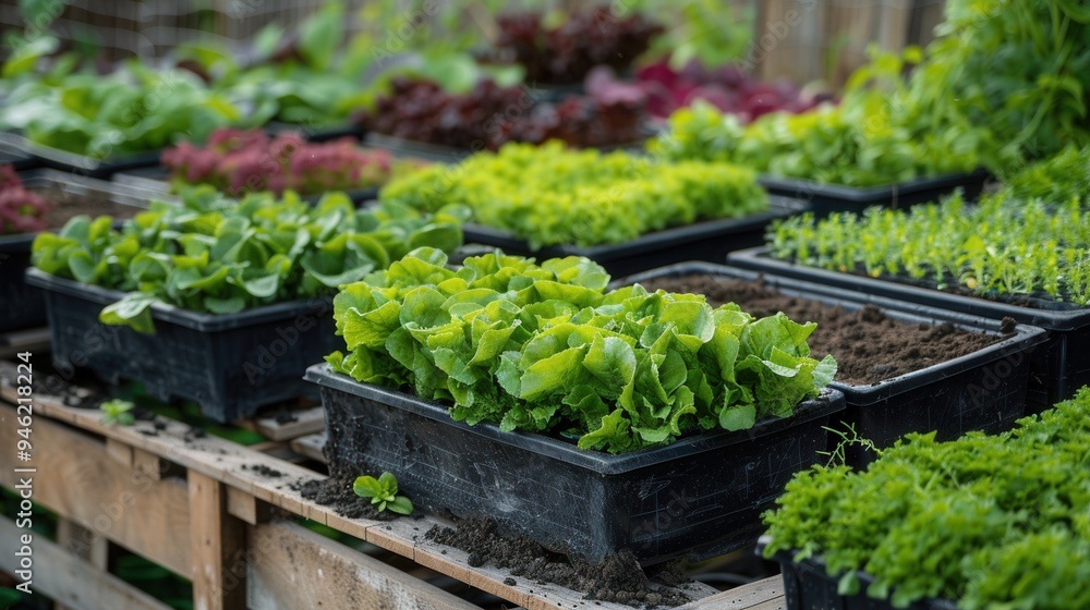 The Potential of Rooftop Farming for Urban Food Production - Innovative Urban Agriculture Solution. AI generated illustration The Potential of Rooftop Farming for Urban Food Production - Innovative Urban Agriculture Solution. AI generated illustration