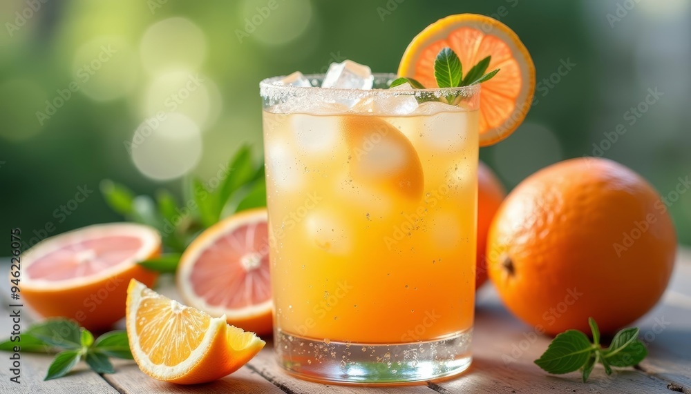 Refreshing citrus delight perfect for a sunny day Refreshing citrus delight perfect for a sunny day