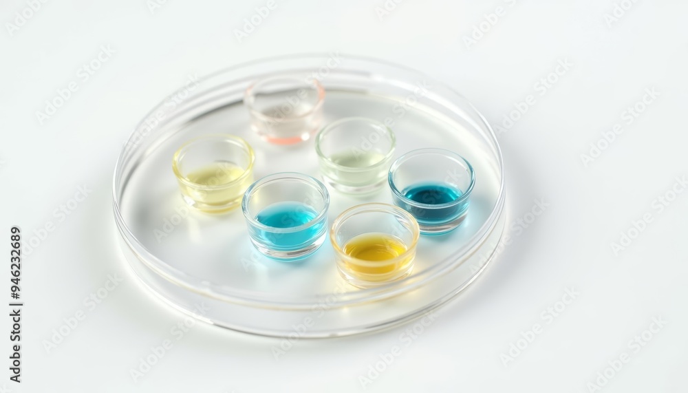 A spectrum of colors in a scientific setting A spectrum of colors in a scientific setting