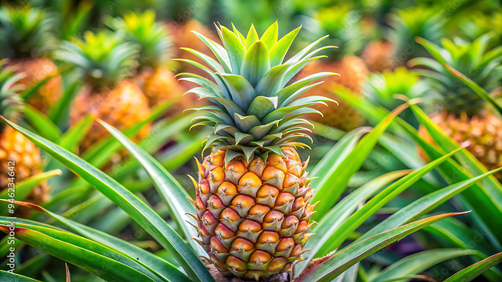 Ripe pineapple fruit. Ripe pineapple on white background Ripe pineapple fruit. Ripe pineapple on white background