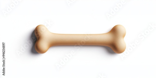 Wallpaper Mural Minimalist Dog Bone Icon on White Background with Long Shadow Torontodigital.ca