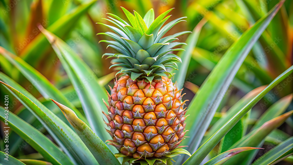 Ripe pineapple fruit. Ripe pineapple on white background Ripe pineapple fruit. Ripe pineapple on white background
