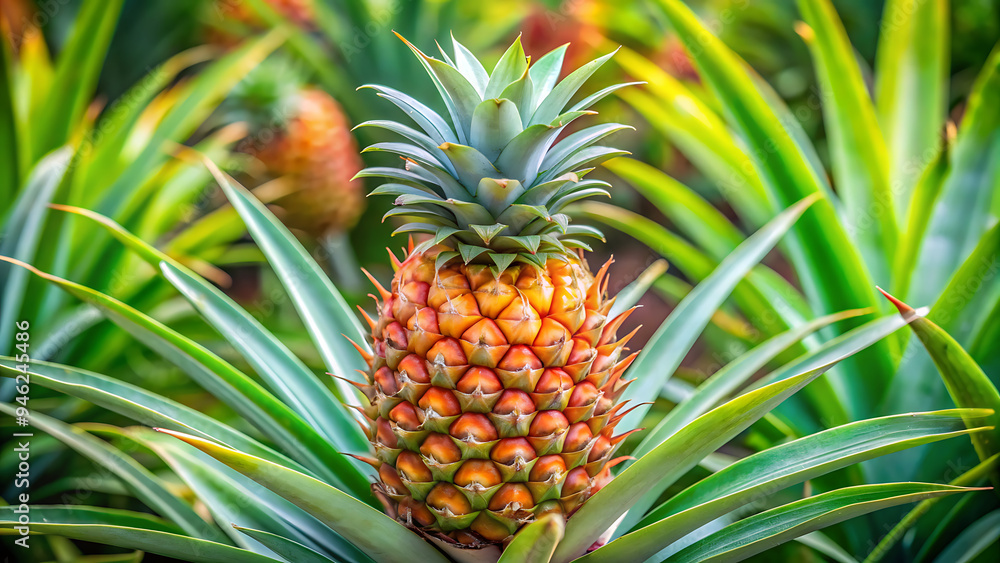 Ripe pineapple fruit. Ripe pineapple on white background Ripe pineapple fruit. Ripe pineapple on white background