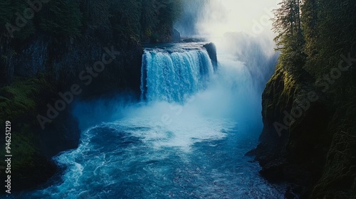 Oregon's McKenzie River falls photo