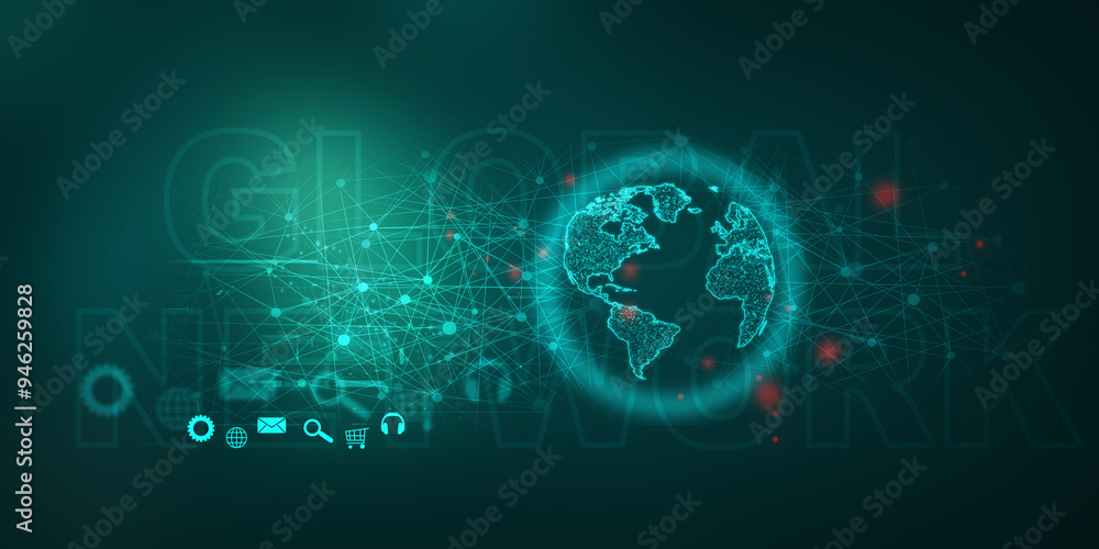 2d illustration world map abstract background 2d illustration world map abstract background
