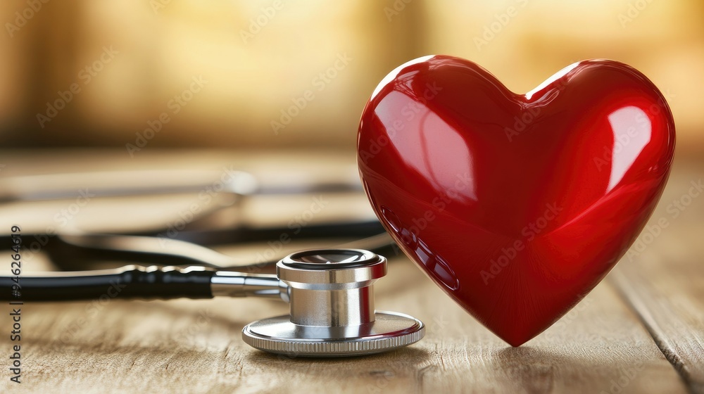 heart love shape with doctor physician's stethoscope on background heart love shape with doctor physician's stethoscope on background