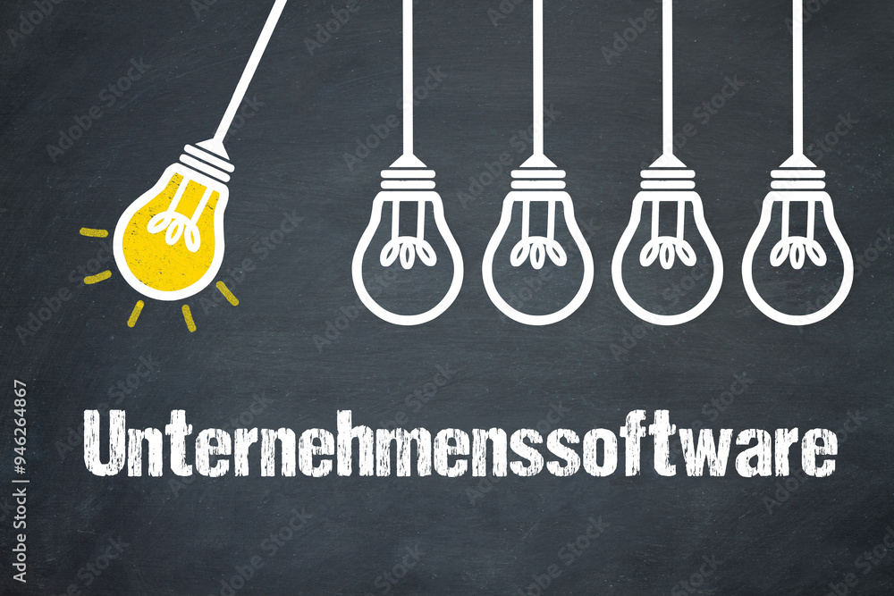 Fototapeta premium Unternehmenssoftware 