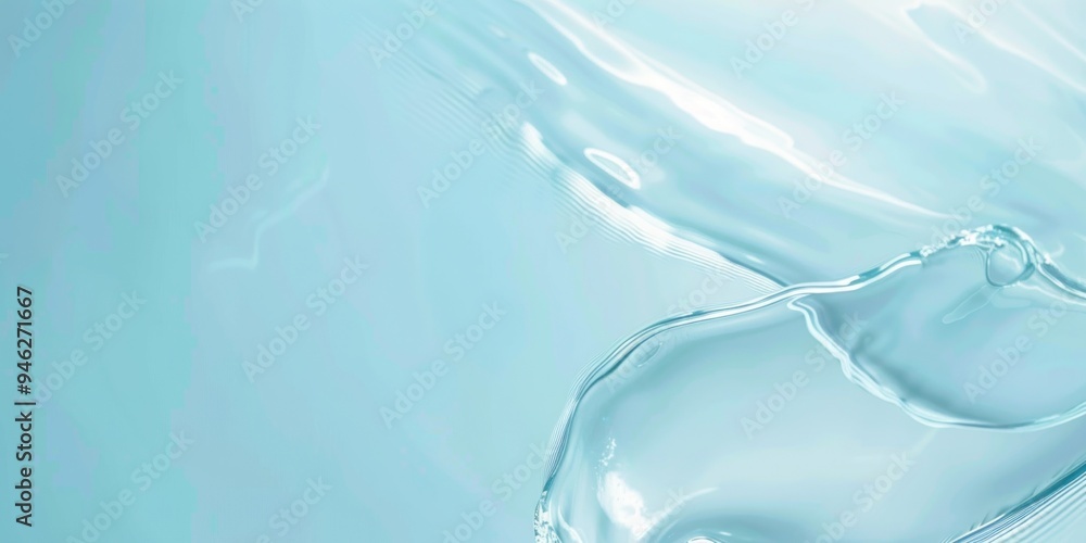 Abstract water splash with ripples on a light blue background. Abstract water splash with ripples on a light blue background.
