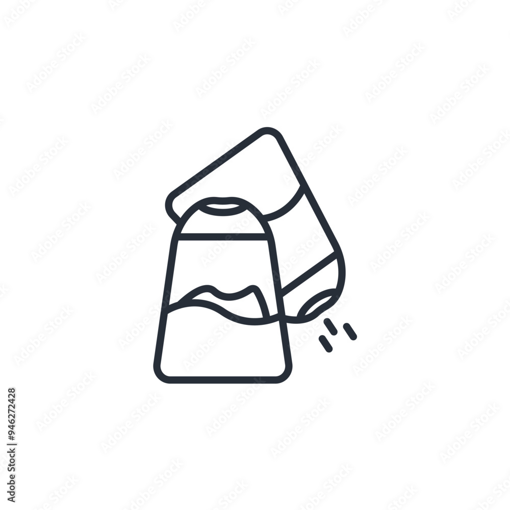 salt and pepper icon. vector.Editable stroke.linear style sign for use web design,logo.Symbol illustration. salt and pepper icon. vector.Editable stroke.linear style sign for use web design,logo.Symbol illustration.