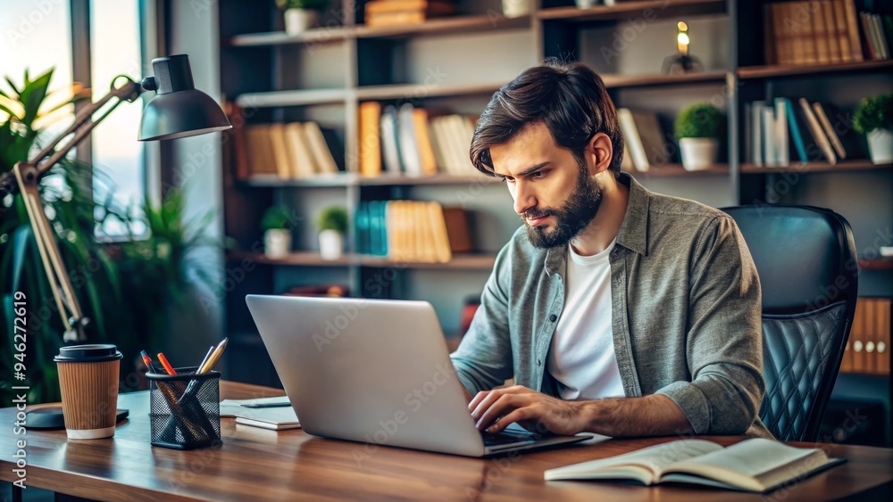 A focused individual sits at a desk surrounded by coding books and laptops, intensely studying and practicing programming skills to improve development expertise. A focused individual sits at a desk surrounded by coding books and laptops, intensely studying and practicing programming skills to improve development expertise.