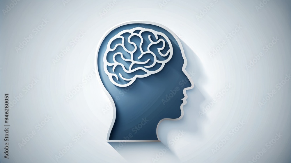 A minimalist illustration of a human scalp with a simplified brain icon embedded, symbolizing mind and thought, set against a clean white background. A minimalist illustration of a human scalp with a simplified brain icon embedded, symbolizing mind and thought, set against a clean white background.