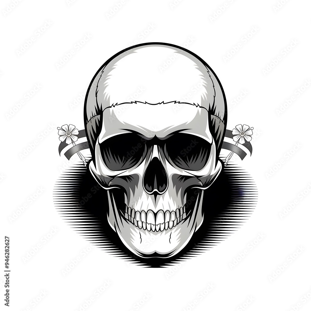 human skull with white background human skull with white background