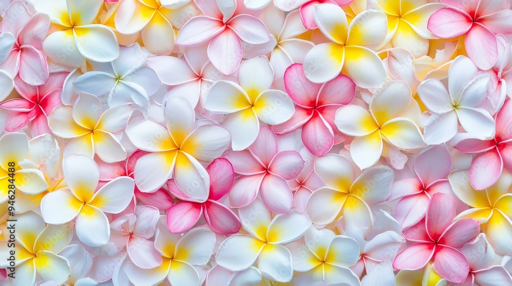 Flower frangipani seamless pattern background Flower frangipani seamless pattern background