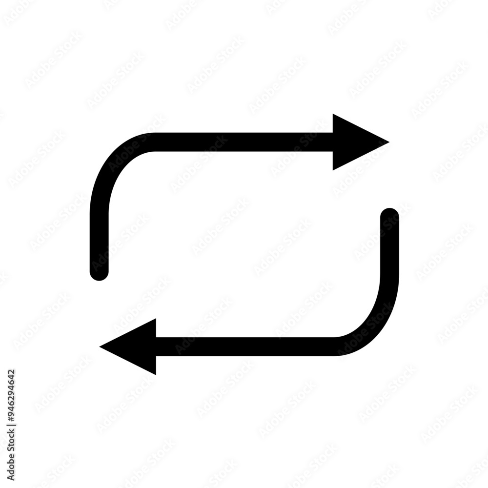 repeat, recyle, refresh - simple vector icon repeat, recyle, refresh - simple vector icon