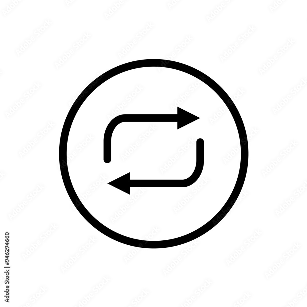 repeat, recyle, refresh - simple vector icon repeat, recyle, refresh - simple vector icon