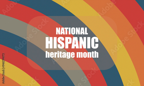 Hispanic Heritage Month background. Poster, card, banner	
