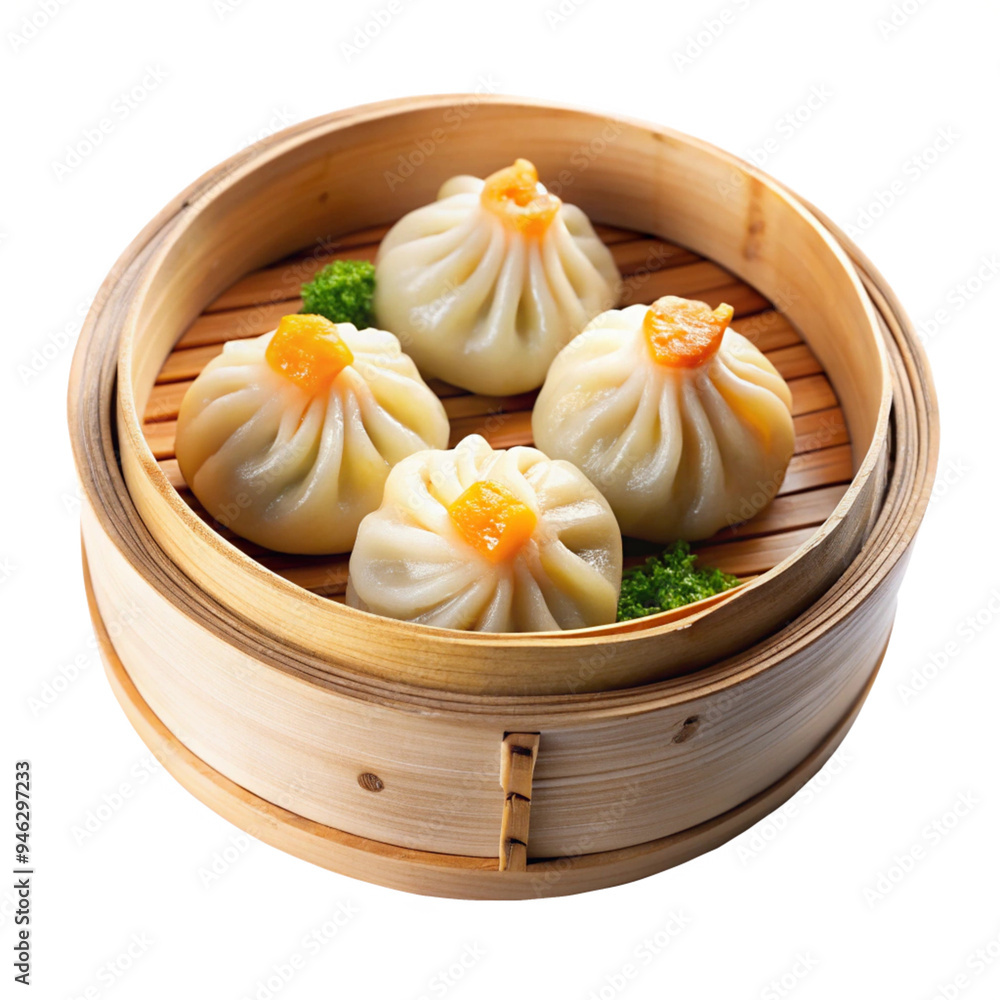 Delicious Dim Sum on Transparent Background Delicious Dim Sum on Transparent Background