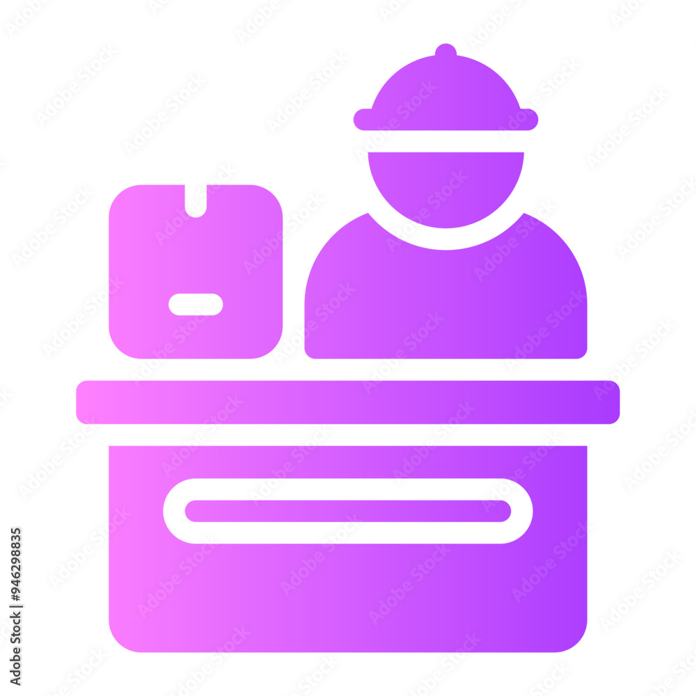 worker gradient icon worker gradient icon