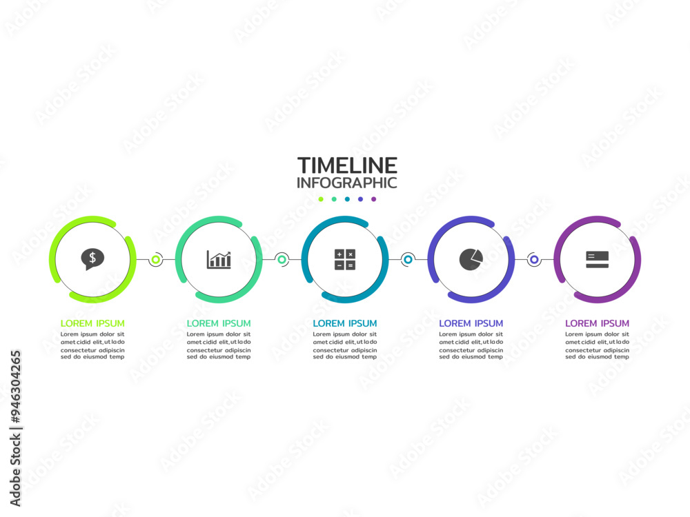 Business process. Timeline infographics with 5 steps, options, squares. Vector template. Business process. Timeline infographics with 5 steps, options, squares. Vector template.