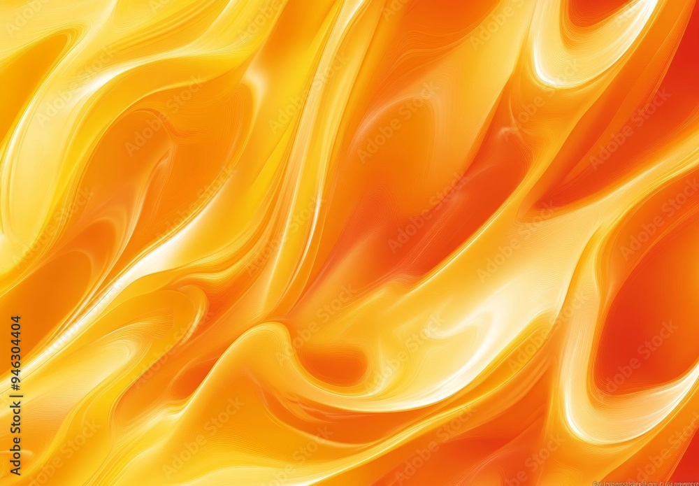 Abstract Orange Yellow Swirling Background Abstract Orange Yellow Swirling Background