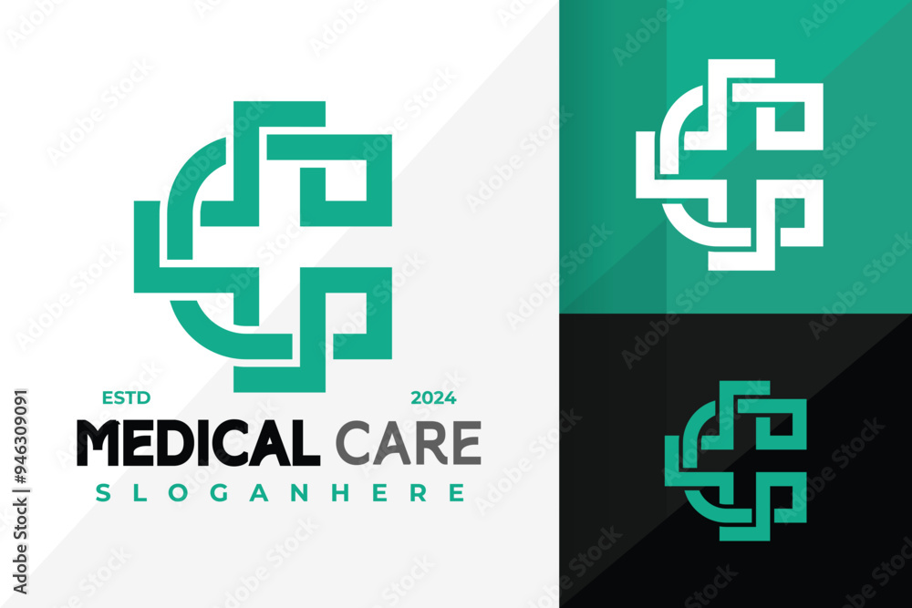 Cross Letter C Medical Health Care Logo Icon Vector Design. Creative simple logos designs illustration Cross Letter C Medical Health Care Logo Icon Vector Design. Creative simple logos designs illustration